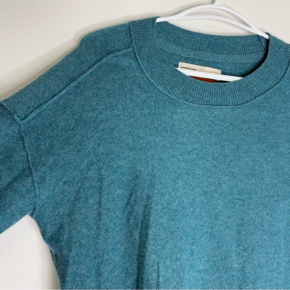 Anthropologie Pilcro Cashmere Teal Blue Womens Sweater Size Small - Picture 6 of 9